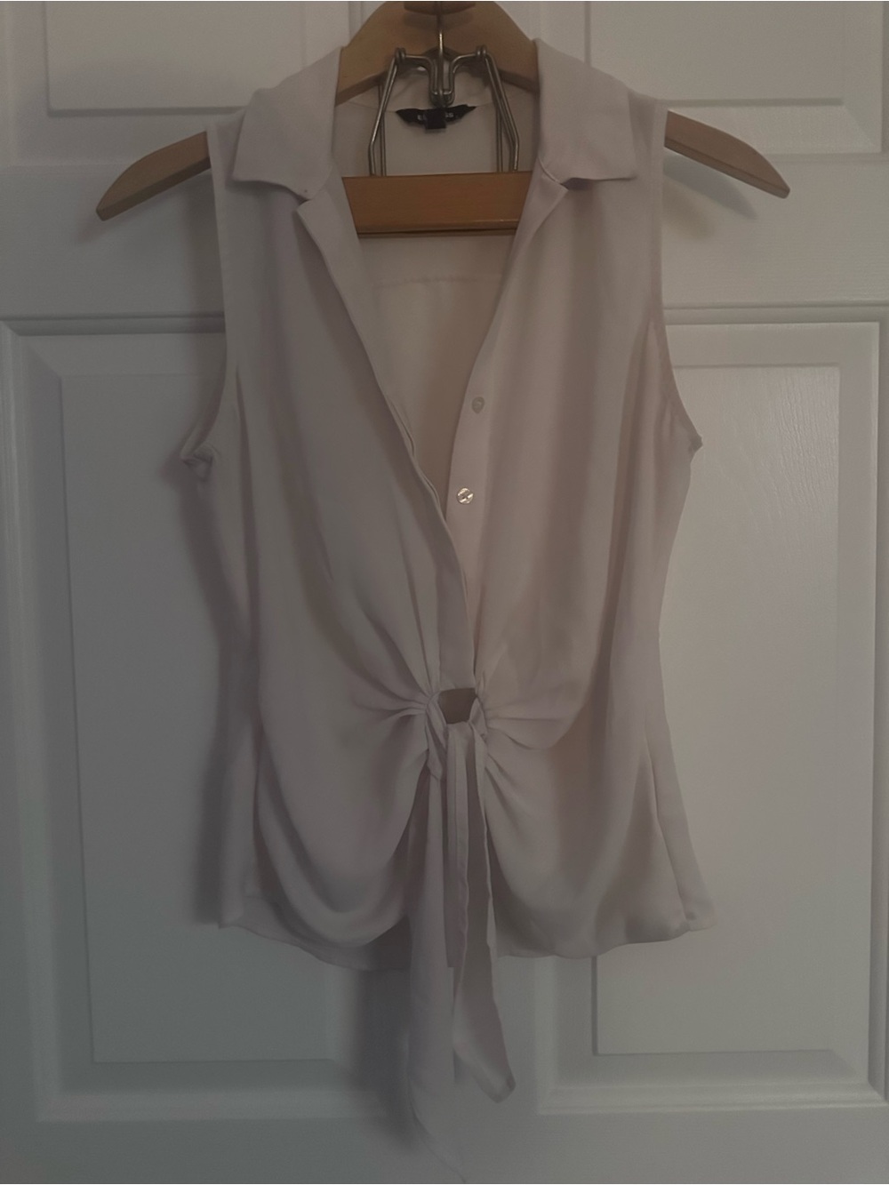 Express Sleeveless Tie-Front Blouse
